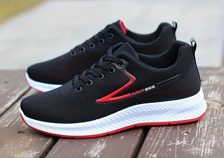 Men's Lace-up Lightweight Sneakers Shoes Breathable Running Basketball Workout Shoes3