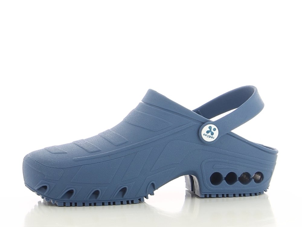 Safety Jogger Hospital Clog Women - lekkie buty robocze w autoklawie dla mężczyzn, idealne do opieki zdrowotnej, antypoślizgowe, antystatyczne i amortyzujące wstrząsy, NIEBIESKI, 42.5 EU
