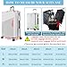 Yotako Upgraded Zippered Clear PVC Suitcase Cover, 28 Inch Luggage Covers for Suitcase Luggage Protector Cover 28''