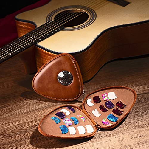 BDBHY Porte-clés en Cuir PU Porte-médiators De Guitare Porte-clés Plectres Sac Étui De Rangement Sac À Fermeture Éclair - Les Beatles, Paul McCartney, John Lennon, RIngo Starr, George Harrison BDBHY Porte-clés en Cuir PU Porte-médiators De Guitare Porte-clés Plectres Sac Étui De Rangement Sac À Fermeture Éclair – Image 4