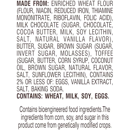 Image of Pepperidge Farm Farmhouse Thin & Crispy Toffee Milk Chocolate Cookies, 6.9 Ounce Bag (Pack of 2)