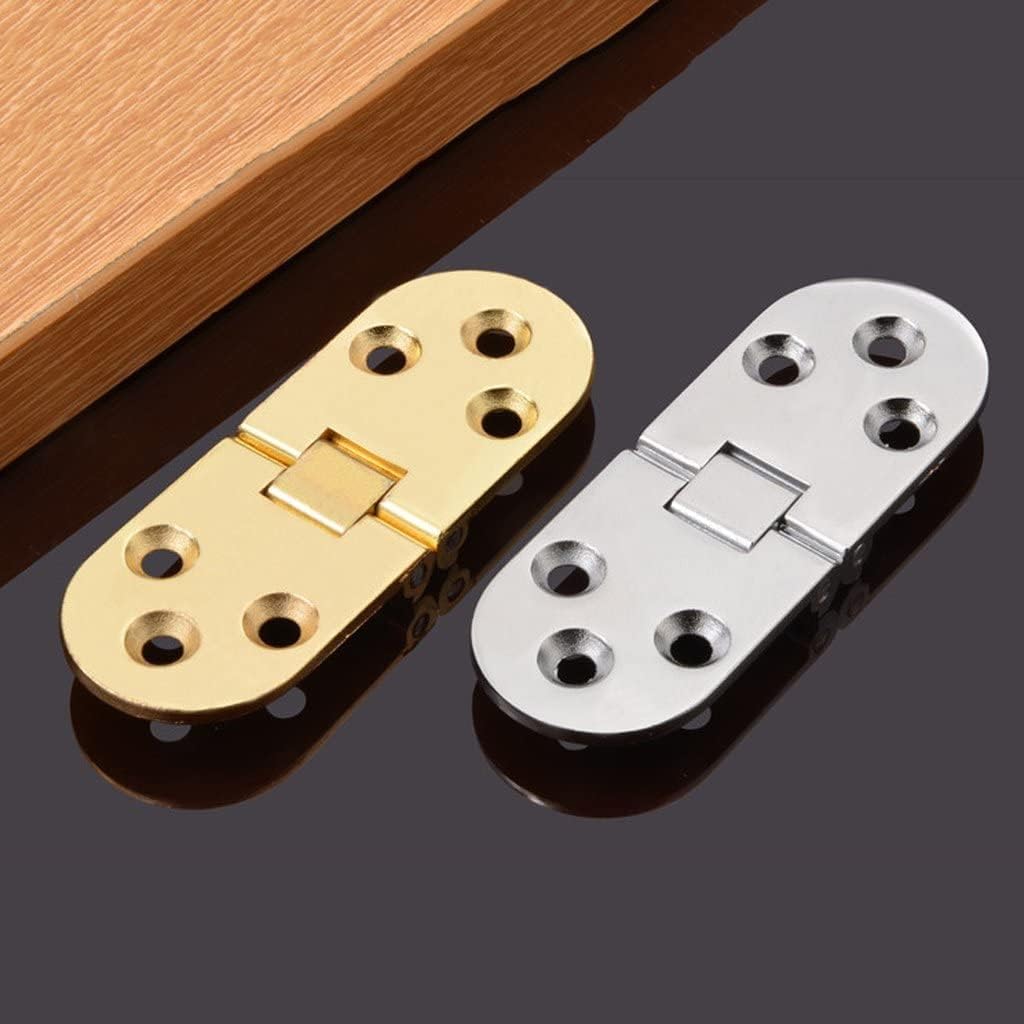 Folding Butt Hinges, Gate Hinges,shed Hinges,Butt Hinges, 2pcs Stainless Steel Glass Hinge Door Hinge Hinge Furniture Hinges, Silver