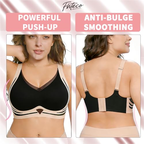 Image of Smoothing Bra Anti Sagging Wireless Push Up Bras for Women No Underwire Full Coverage Bra Comfy Bras for Women