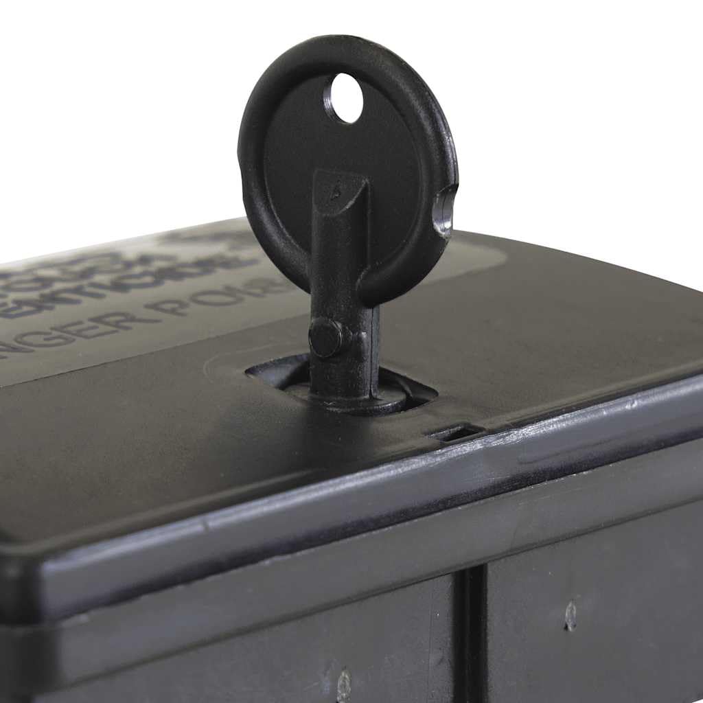Mausefallen Stück Schwarz aus Polypropylen 13 x 10 mit Köderhaltern und Sicherheitssystem für Innen und Außen, Wiederverwendbar für Nagetierbekämpfung im Haus und Garten