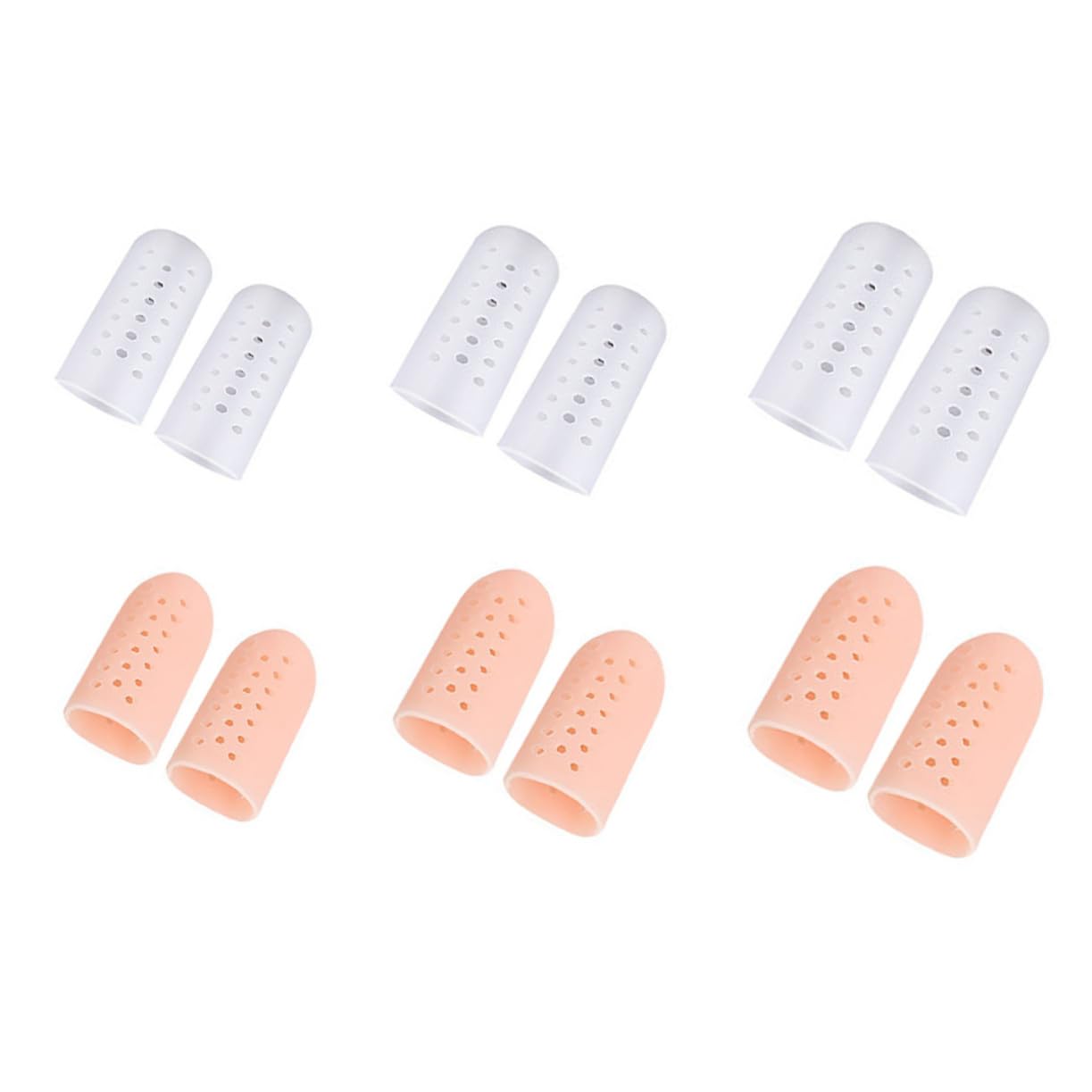BEBEMOKO 6 Pack Hallux Straightener Protective Covers Separator for High Heels Sports