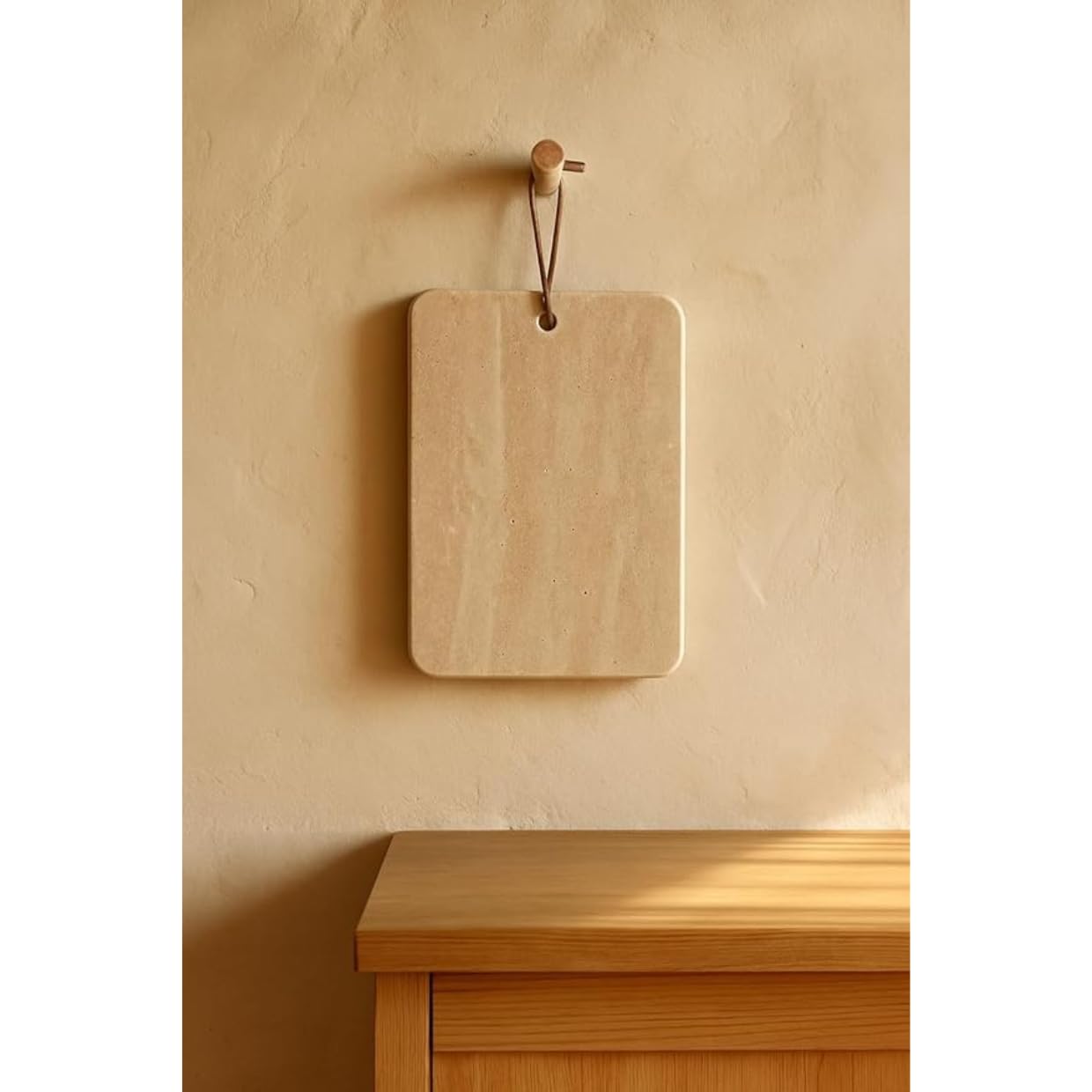 Planche à Découper en Travertin Naturel 30 x 20 cm | Élégante, Artisanale et Solide | Idéale pour Fromages, Charcuterie, Sushi, Antipasti | Made in Italy - Kalu Creations – FILO