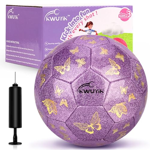 OKWUYiK Purple Glitter Butterfly Ball