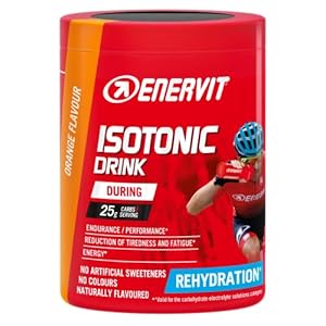 Enervit, Isotonic Drink Arancia, Bevanda Reidratante, per Sforzi Prolungati, Riduce la Stanchezza, con Vitamina D, Tiacina e Niamina, Senza Aromi Artificiali, Barattolo da 420 Grammi