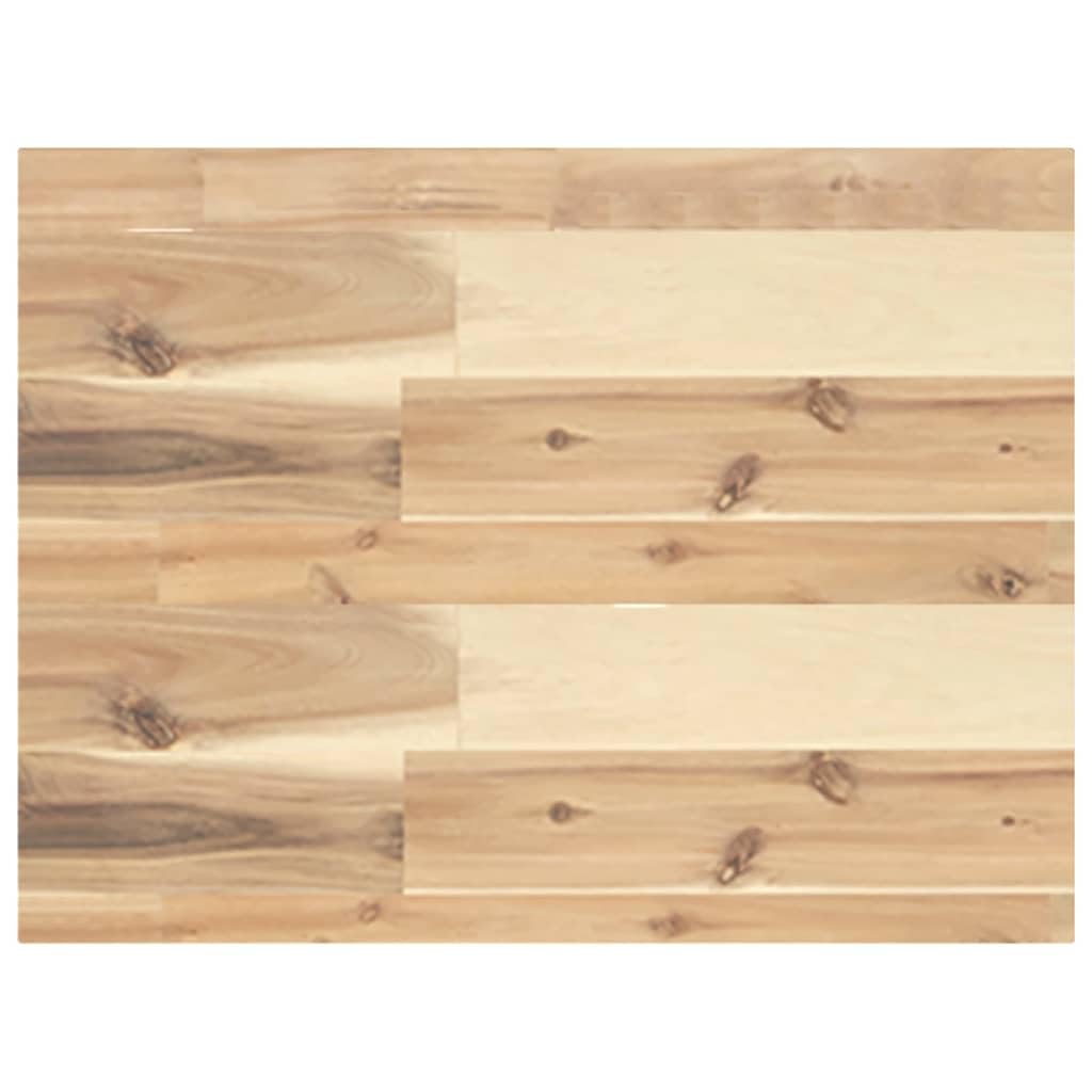 Piano per Tavolo Rettangolare in Legno Massello Acacia 40x30x4 cm, Superficie Liscia Non Trattata per Personalizzazione, Solido e Durevole per Rinnovo Casa o Contesti