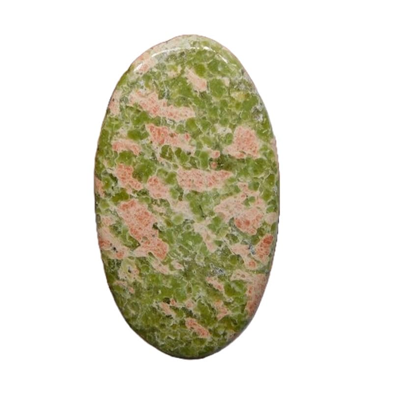 Unakite naturelle ovale 48x27mm pierre pour création de pendentif et bague DIY