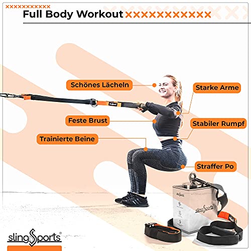 Sling Trainer juego de entrenamiento en suspensión con anclaje para puerta y correa continua 3