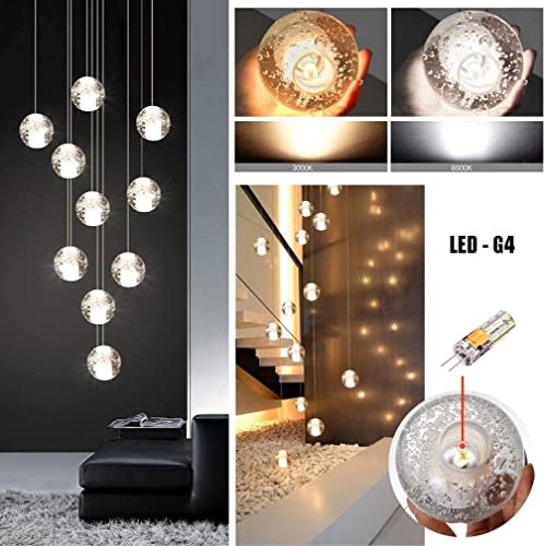 Lámpara de techo LED de altura ajustable que elimina sombras en salas de estar 7