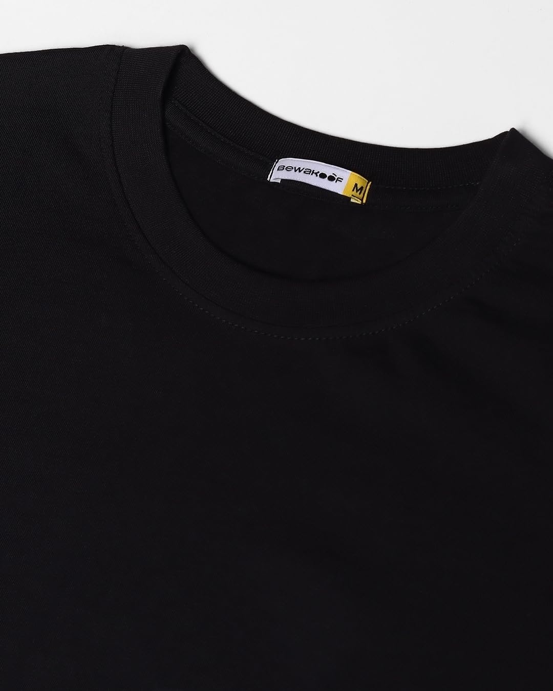 Bewakoof Maglietta da uomo in cotone 100% 220 g/m², stampa grafica, vestibilità oversize, girocollo