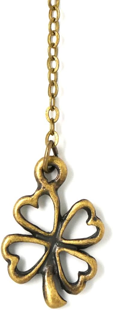 BKB-7812 Slip-On Bookmark Clover Bookmark Zinc Alloy Copper Plated