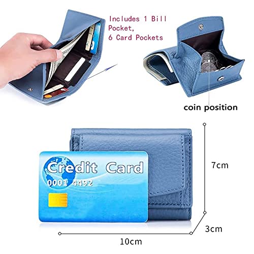 Card Fraud Folding Mini Wallet Vegan Mini Wallet for Women Leather RFID Card Holder Card Fraud Folding Wallet, Rose, One Size4
