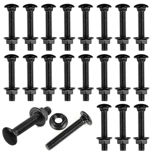 25 viti bulloni a testa bombata esagono incassato filettatura completa trattamento ossido nero acciaio inox 304 （M5x30mm）