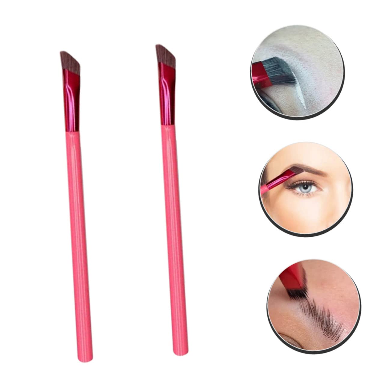 MAGICLULU 5 Set Di Pennelli Per Sopracciglia Angolati Per Donne Strumento Per Il Trucco Per Modellare Le Sopracciglia Applicazione Del 2 Pezzi*5