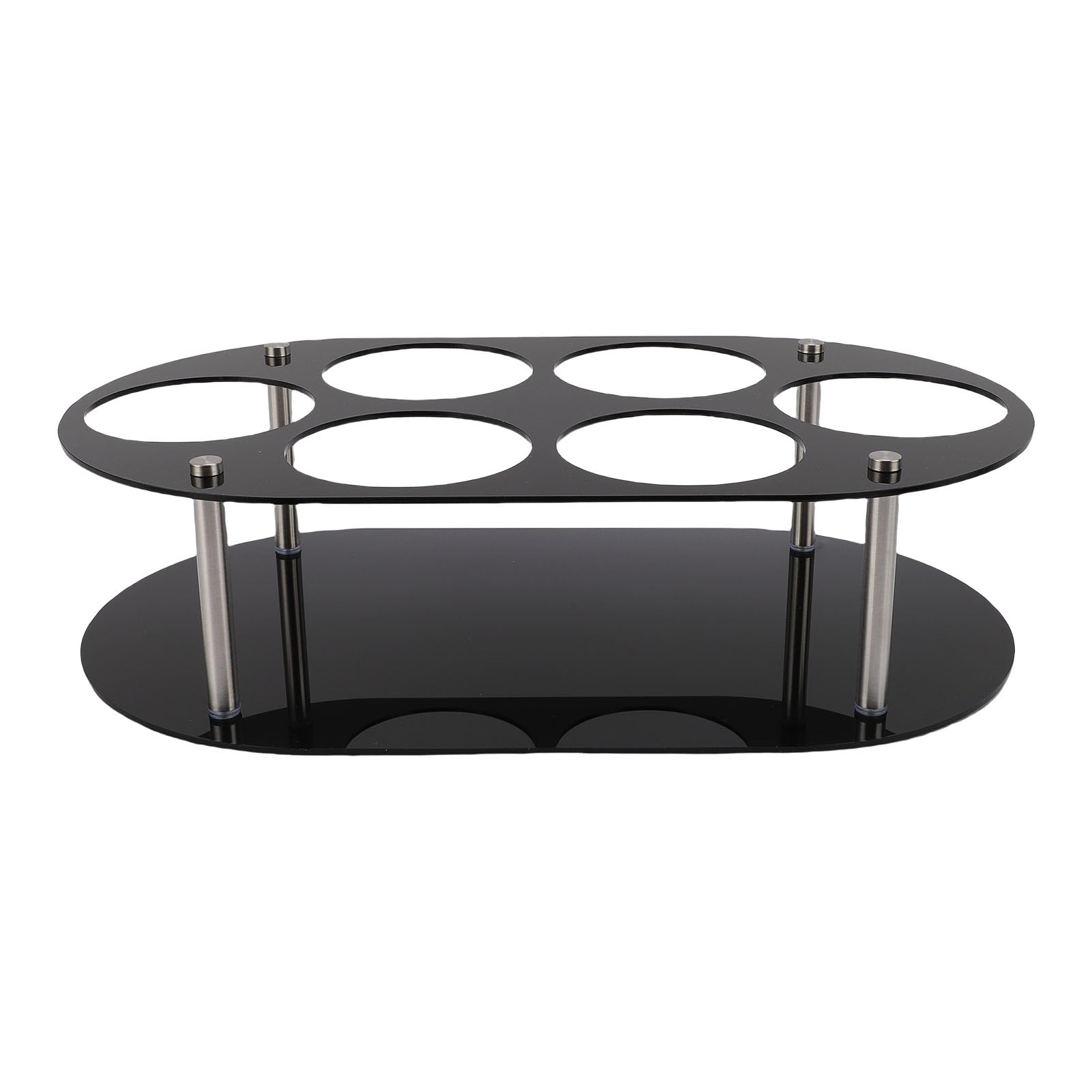 Support de comptoir de cuisine en acrylique pour organiser 6 bouteilles au quotidien