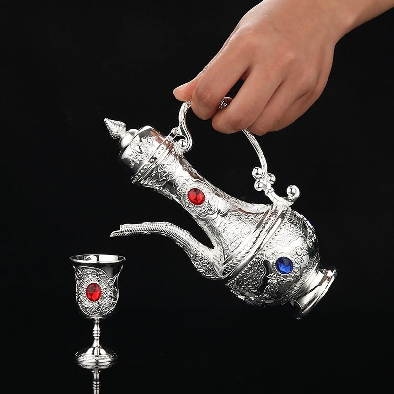 Ensemble de vin en argent et tasses pour vos soirées de réception à la maison - 4