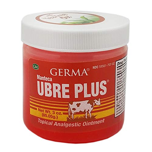 Germa Manteca Ubre Plus Roja/Red with Tea Tree Oil 3 oz. Jar