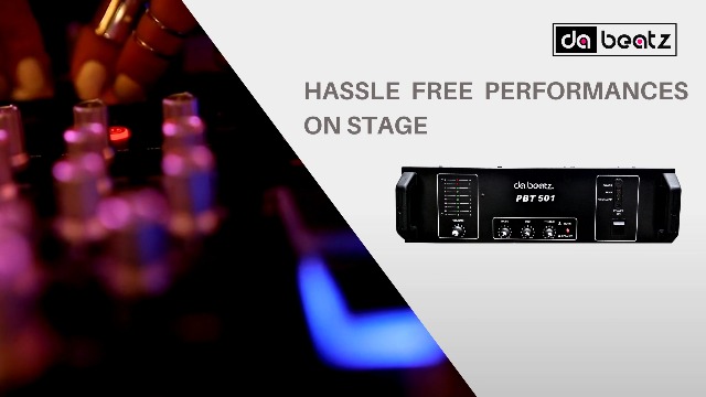 DaBeatz Professional Power Amplifier PBT501 For DJ, Studios and