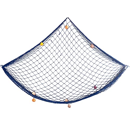 Vissersnet - naturel - 60 x 125 cm - decoratie visnet | Fun en Feest