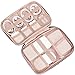 BELALIFE Portable Travel Cable Organizer Bag, Tech Storage Bag for Cord, Charger, Phone, Earphone, Hard Drive, USB, SD Card and Electronic Accessories, Pink