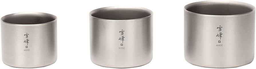 Amazon.com: Snow Peak Double Wall Titanium Stacking Mug M200, Grey