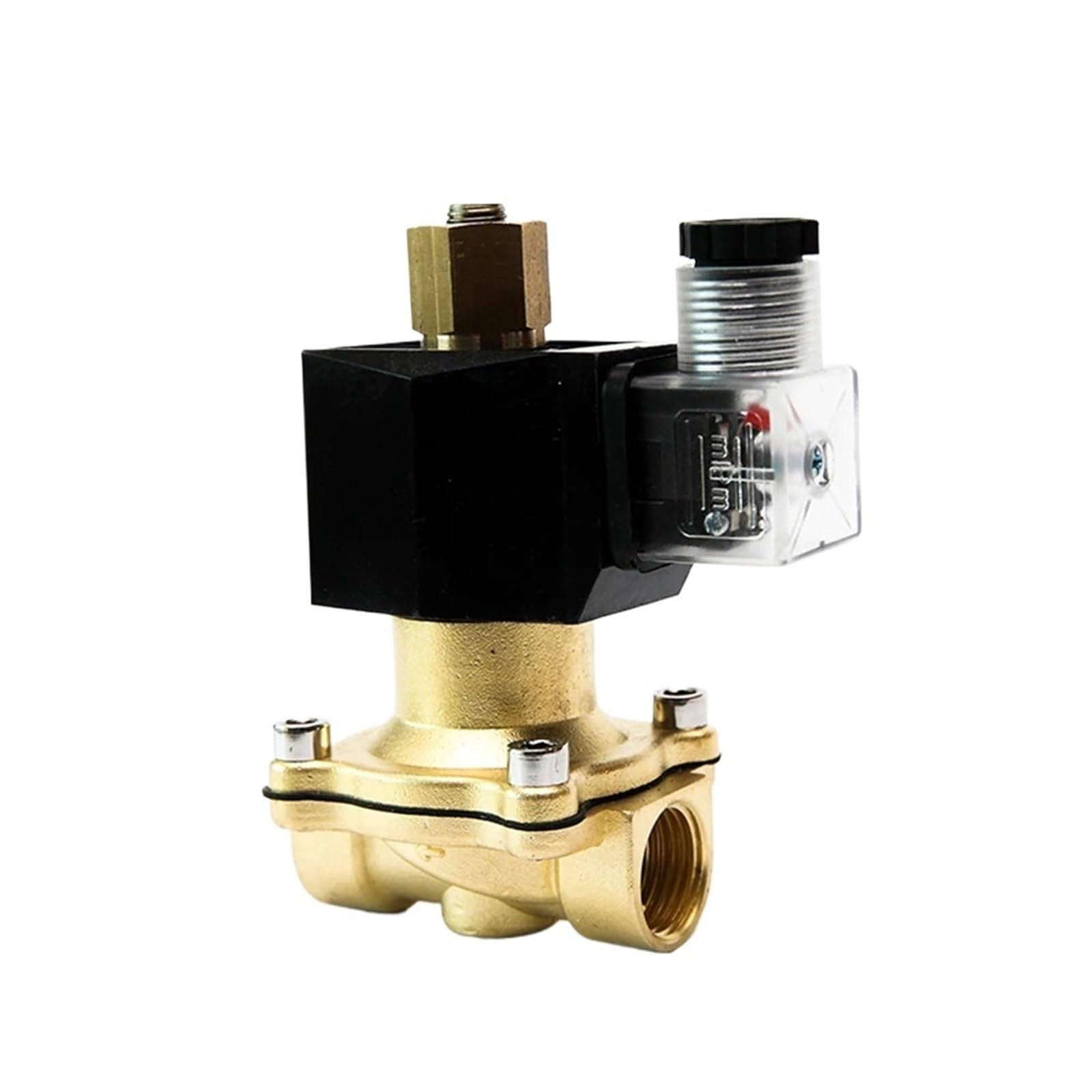 PYTNGWEAC 1/4" 1/2" 3/4" 1" 2" Normally Open Brass Electric Water Valve 220VAC 24VDC 12VDC 24VAC 110VAC Normally Open Solenoid Valve(12vdc,1.25 Inch)