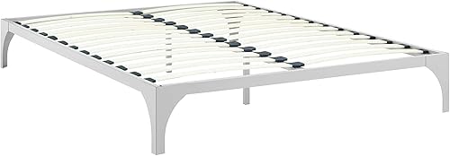 Miniatura 4 de Plataforma de metal para cama Modway Ollie. Tamaños twin, full, queen y king, Metal, Plateado