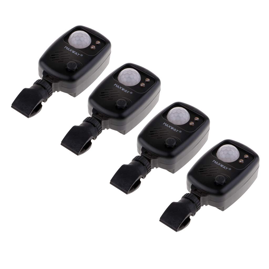 CONGGE CUTICATE 4pcs Infrared Motion Sensor PIR Alarm For Fishing Camping