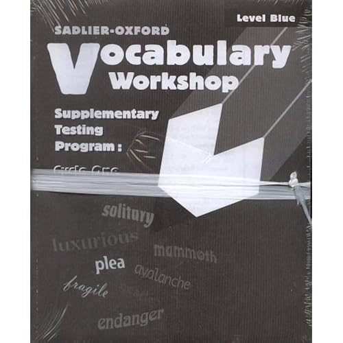 Vocabulary Workshop Level Blue Supplementary Testing Program