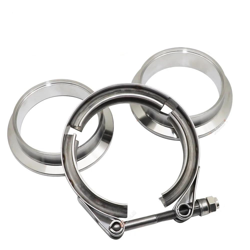 Abbracciature V-Band 100% In Acciaio Inossidabile Con Boccola Di Centraggio E Dado Per Alte Temperature - Foto 4