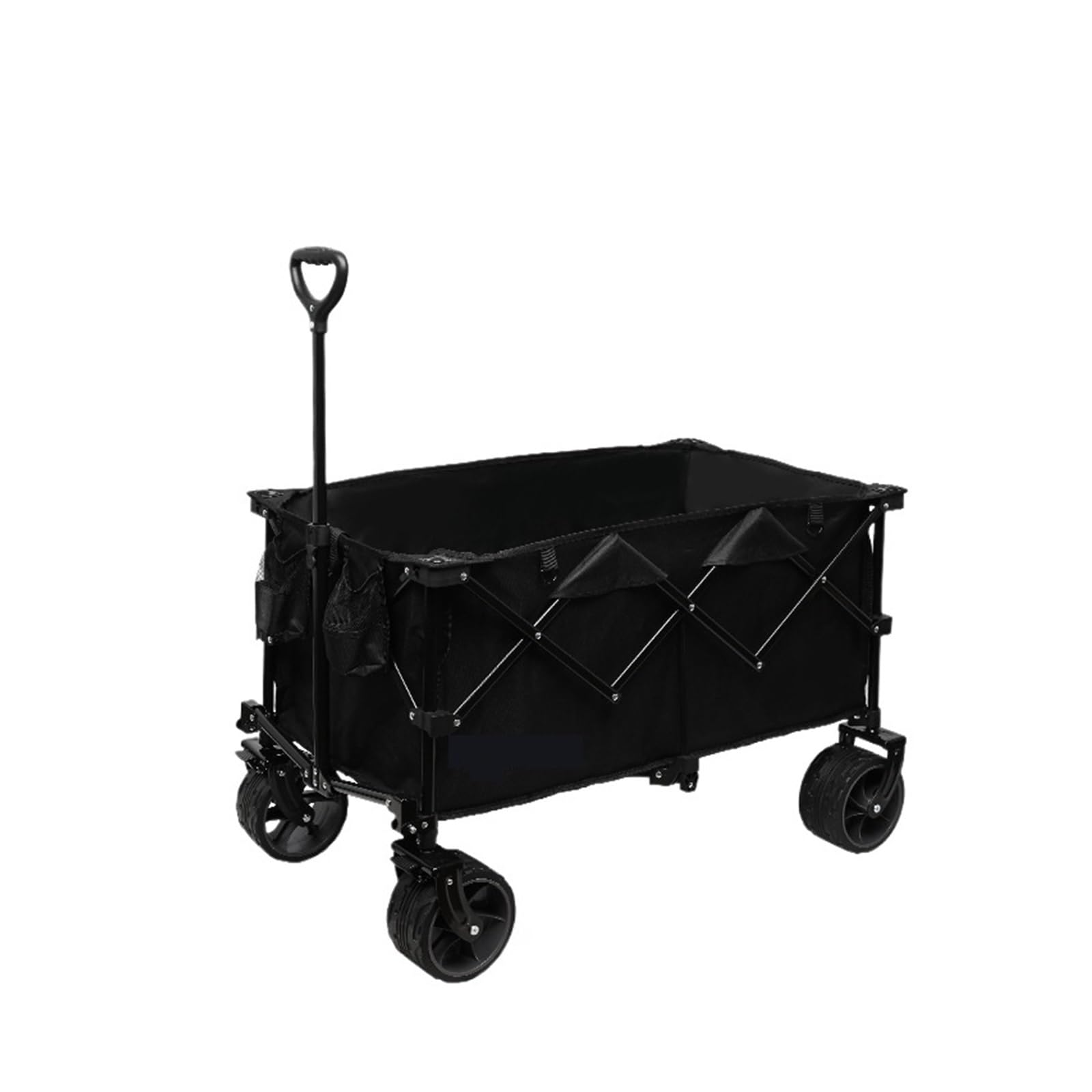 Wagons Carts Foldable, Folding Camping Wagon Cart Outdoor Collapsible Utility Trolley with Large Capacity for Picnic Beach Travel Garden,Collapsible Wagon