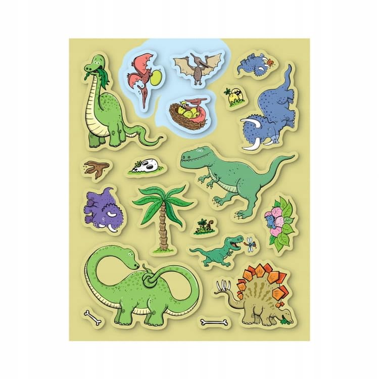 Albi Czytaj z Albikiem Zeszyt z naklejkami DINOZAURY