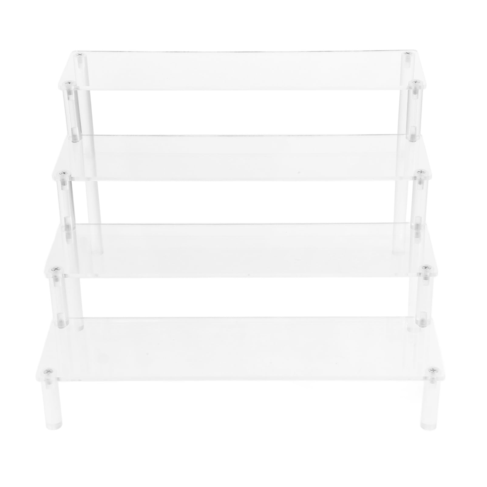 Alipis Présentoir à Figurines à 4 Niveaux en Acrylique Transparent ou Rangement D'objets Décoratifs Pratique et Réutilisable , Décoration Salon