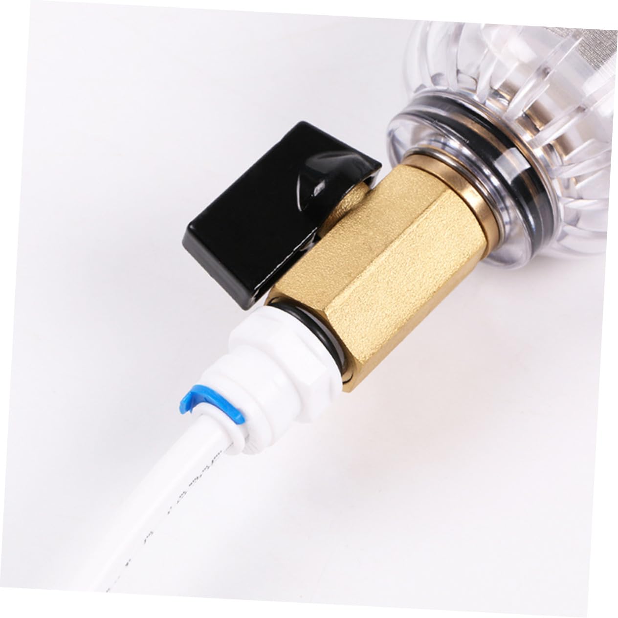 Filtre à Eau Préfiltre Sédiments Réutilisable pour Robinet Points Filetage Externe Calcaire et Impuretés Observation pour Maison