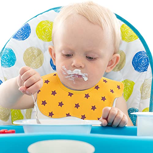 TOYANDONA Bibs de Alimentação Do Bebê 360 Graus de Algodão Bibs Recém- Nascidos À Prova D Água Fácil