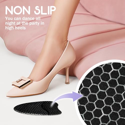 Image of ZAIWOO Metatarsal Pads for Women | Ball of Foot Cushions & High Heel Comfort Pads (1-Pair), Non-Slip Gel Inserts - Pocket-Size Trial Kit