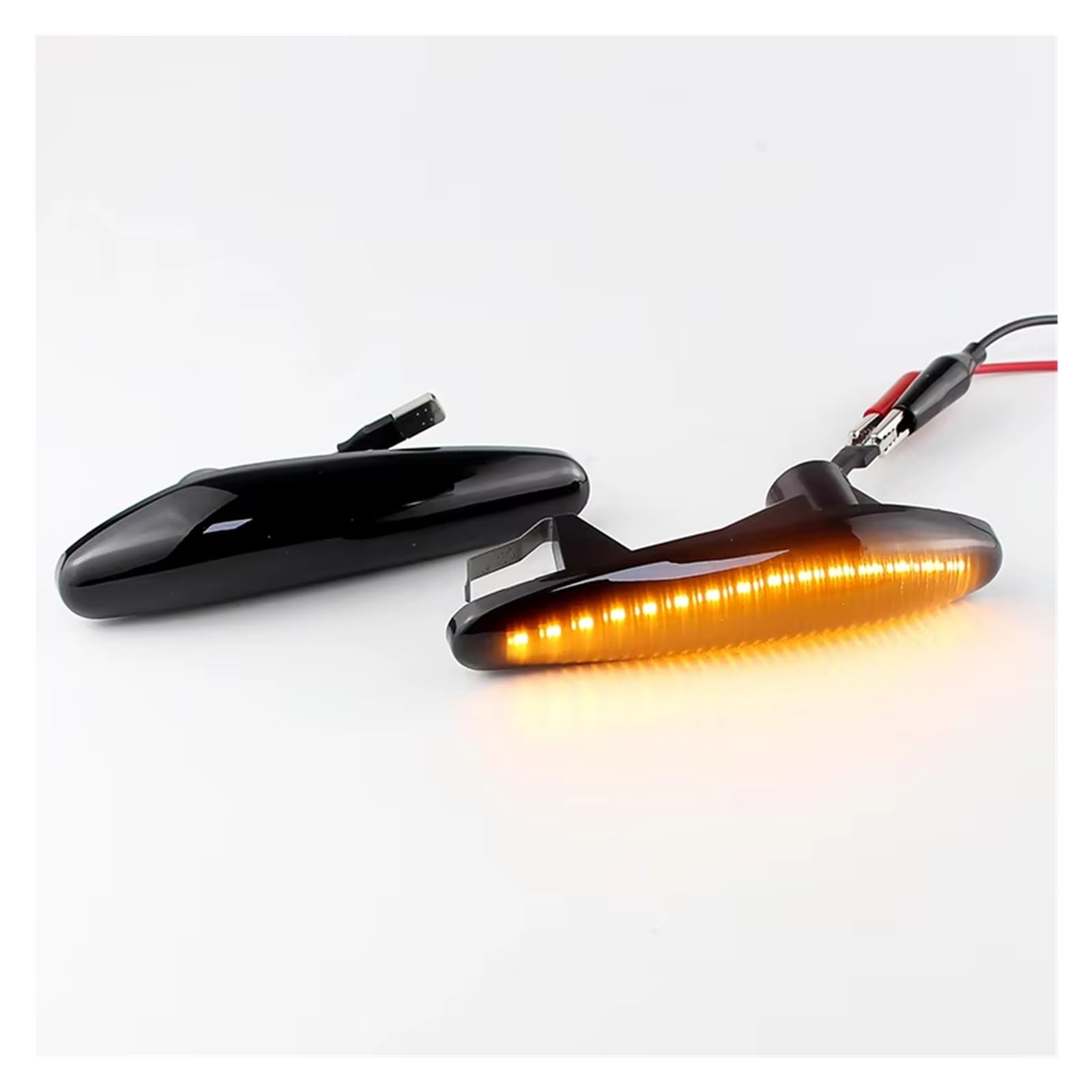 Indicatori Direzione Per Alfa Per Romeo 166 1998-2007 2 Pezzi Led Dynamic Turn Signal Light Side Marker Blinker Indicator Lamp Repeater OEM 60597300 Direzione Dinamico(Smoke Lens Dynamic)