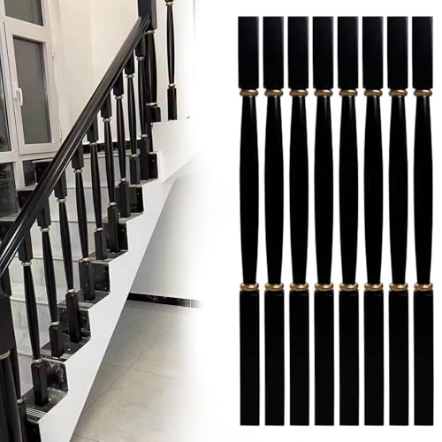 Barandilla de madera para escalera con balaustres modernos de alta gama 2