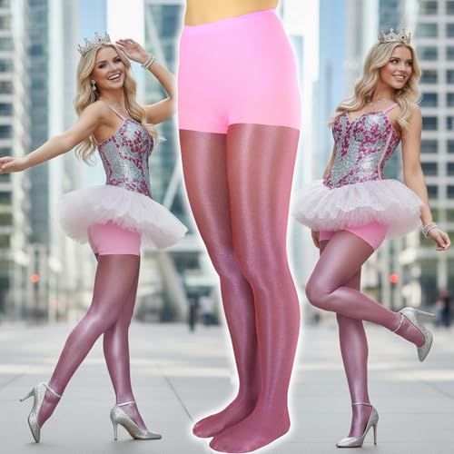Image of ToBeInStyle Women's Shine & Shimmer Metallic Pantyhose Opaque Lurex Tights