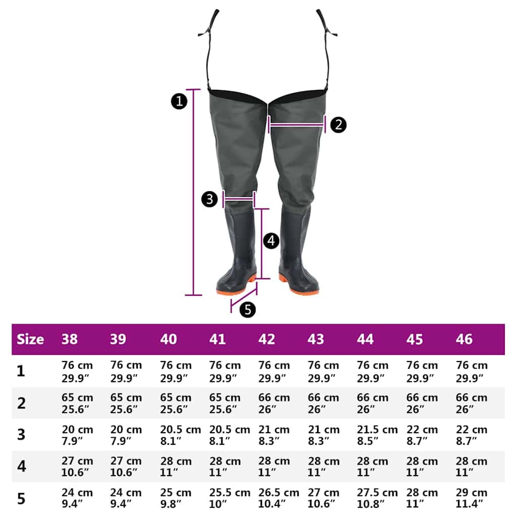 Generico Waders Verde Scuro Misura 38