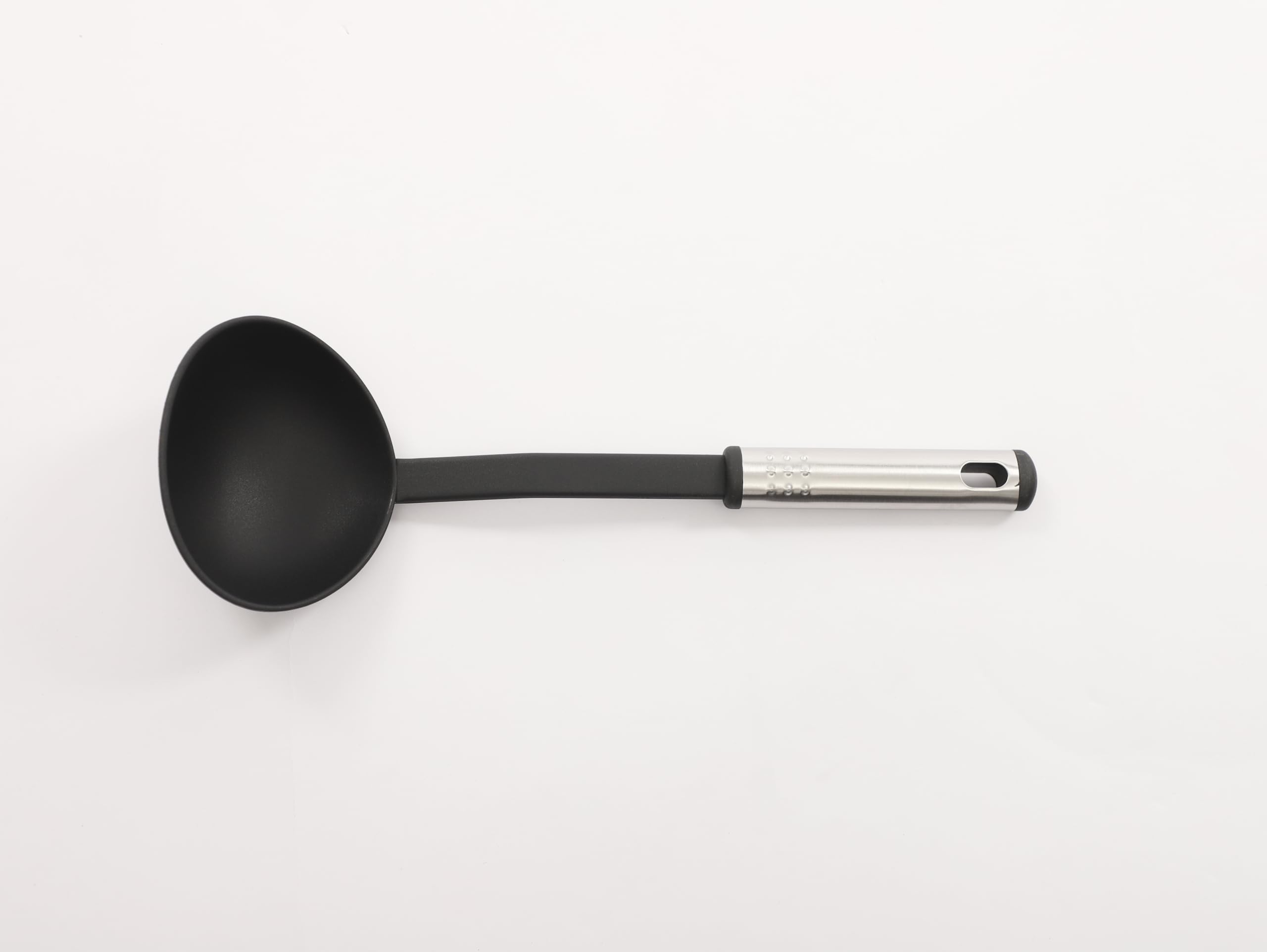 Juego de 40 utensilios de cocina de acero inoxidable, resistentes al calor, resistentes al calor hasta 210 °C, de nailon, color negro y plateado
