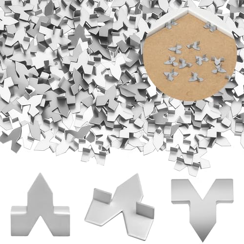 Lizenoz 300 Pcs Glazing Push Points, Zinc Plated Rust-Resistant Glazier Points for Picture Framing...