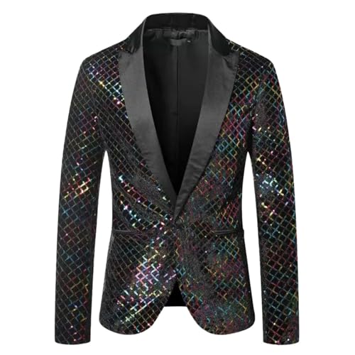 Blazer à paillettes pour homme veste de soirée chic et élégante