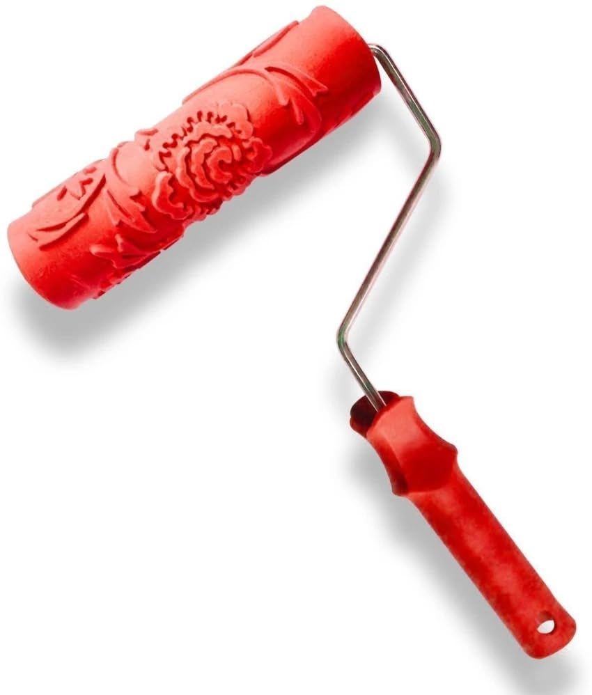 Onneybrothers ROSE Pattern Imported Rubber Paint Roller (R6) with Handle For Wall Decor. (B0DDQ2TQWB) Amazon Price History, Amazon Price Tracker