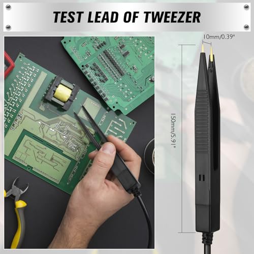 Image of SWANLAKE 11-Piece Multimeter Test Leads Set, CAT III 1000V 20A Multimeter Probes with Alligator Clips, Needle Probe, Banana Plug to Hook Clip, Soft PVC Volt Meter Lead