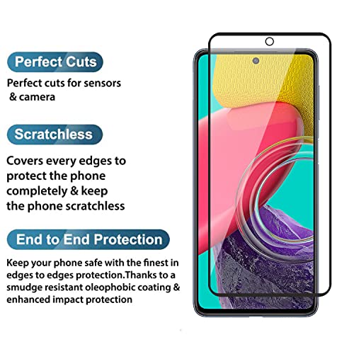 Image of POPIO Military-Grade Gorilla Tempered Glass For Samsung Galaxy M52 5G / M53 / M54 / F54 | 9H Hardness, Edge-to-Edge, Bubble-Free