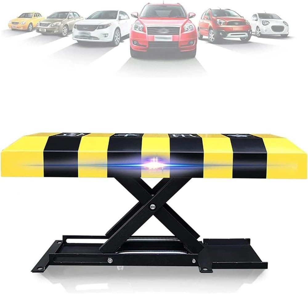SaryEdge Automatic Parking Barrier Automatic Parking Lock Carport with Remote Control, Auto Lift Private Car Parking Latch Space Lock, Car Park Driveway Guard Saver,